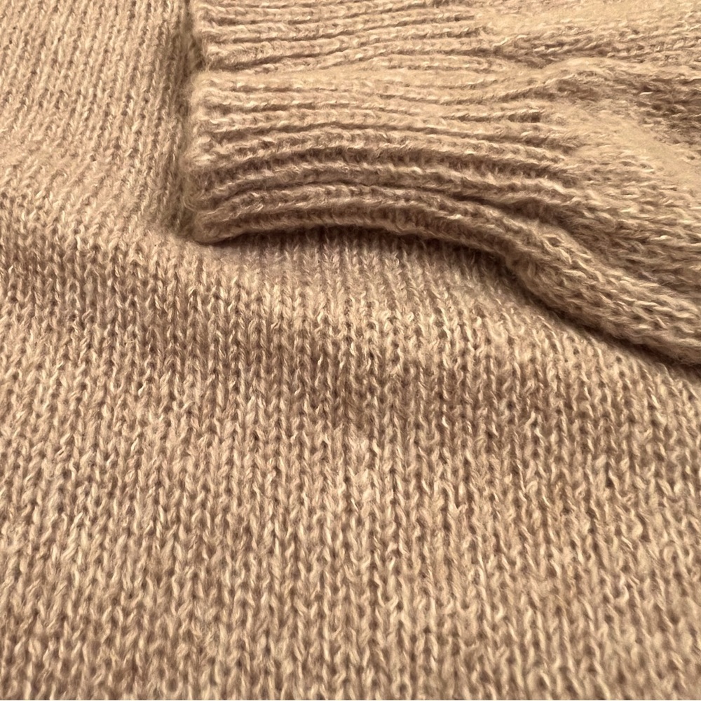Shein Soft Heather Tan Knitted Turtleneck Sweater - Picture 10 of 12